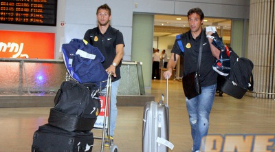 מריו בוסיץ´ מגיע לארץ עם סטויקיץ´. (יניב גונן)