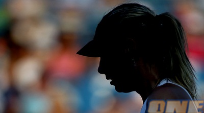 שראפובה בתמונה אומנותית בסינסינטי (GettyImages)