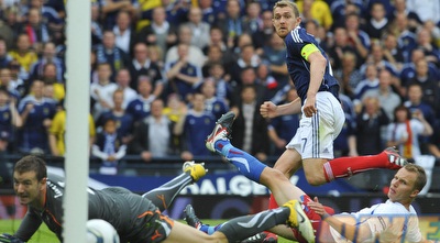 פלטשר כובש ורץ לחגוג (GettyImages)