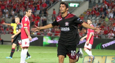 הראה חוגג את שער היתרון לראפיד (משה חרמון)