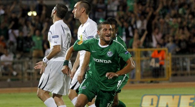 גדיר חוגג את שער הניצחון של הירוקים (יוסי ציפקיס)