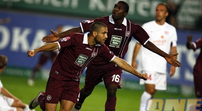 שכטר בטירוף אחרי השער שהפך את התוצאה (רויטרס)