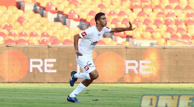 מרוואן קבהא חוגג. זכה למחמאות (שי לוי)