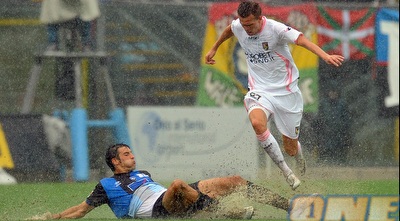 איליצ´יץ´ מול פלוסו בגשם הכבד (GettyImages)