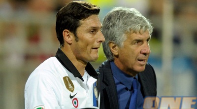 גספאריני עם זאנטי. הקפטן שבר את שיא ההופעות, המאמן אומלל (GettyImages) גספאריני עם זאנטי. הקפטן שבר את שיא ההופעות, המאמן אומלל (GettyImages)