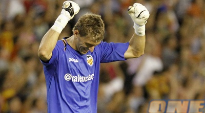 ויסנטה גואיטה חוגג לאחר השני של ולנסיה (רויטרס)