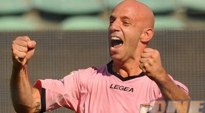 ג´וליו מיגלאצ´יו חוגג 3 נקודות (GettyImages)