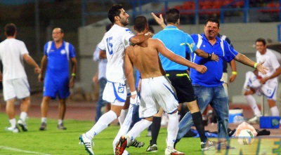 שחקני רמה&qout;ש חוגגים את הניצחון (יניב גונן)