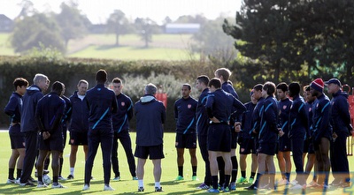 ארסנל באימון. ונגר רוצה ניצחון אחד לפחות (GettyImages)