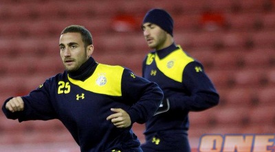 דהן ועטר בהכנות אחרונות למשחק מול סטוק (הרשמי של מכבי ת&qout;א) 