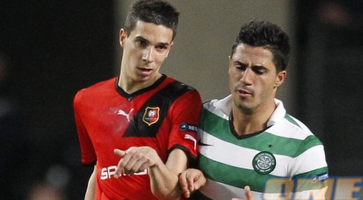 בירם כיאל מול ראן. נקודה ראשונה לסלטיק בליגה האירופית (GettyImages) בירם כיאל מול ראן. נקודה ראשונה לסלטיק בליגה האירופית (GettyImages)