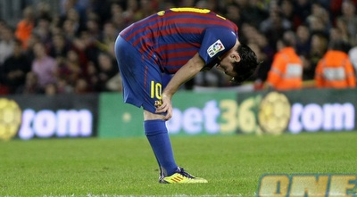 מסי מאוכזב לאחר הפנדל (רויטרס) מסי מאוכזב לאחר הפנדל (רויטרס)