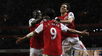 בניון חוגג עם פארק את הניצחון (רויטרס)