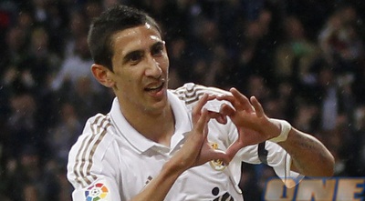 אנחל די מריה חוגג עם תנועת הלב המוכרת (רויטרס)