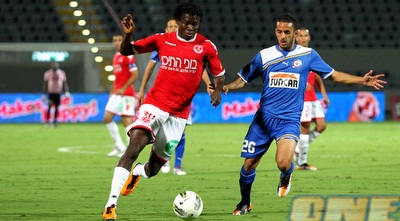 נוסא איגייבור מול אלקסלסי. 20 דקות הספיקו לקשר המושאל מהאדומים (שי לוי)