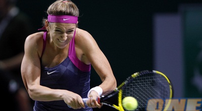 אזרנקה. לא הסתדרה עם הצ´כית (רויטרס) אזרנקה. לא הסתדרה עם הצ´כית (רויטרס)