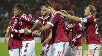 מילאן חוגגת את היתרון (רויטרס)