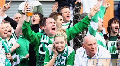 אוהדי סלטיק. משוועים לניצחון של הקבוצה שלהם (GettyImages)