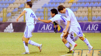 שחקני נבחרת הנוער. בסוף הם עלו לשלב העילית (יניב גונן)