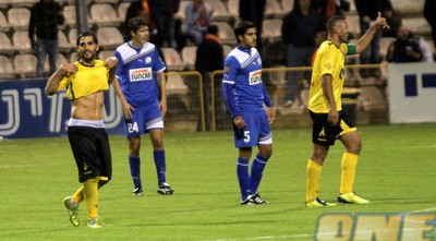 שחקני נתניה חוגגים (איתי ישראל)