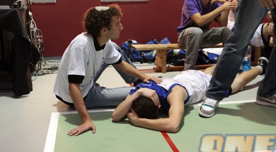 שחקני ליאו בק מאוכזבים בסיום (עמית מצפה) שחקני ליאו בק מאוכזבים בסיום (עמית מצפה)