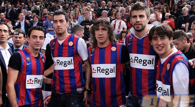 בוז´אן, פיקה, פויול, בוסקטס וצ´אבי. חוסר לבארסה? (GettyImages)