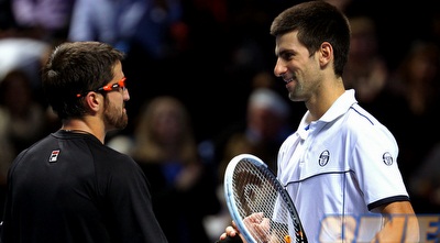 ינקו טיפסרביץ´ וג´וקוביץ´ אחרי המשחק (GettyImages)