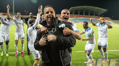 רן בן שמעון חוגג בסיום (עמית מצפה)