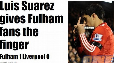 לואיס סוארס נתפס באמצע המעשה (צילום מסך) לואיס סוארס נתפס באמצע המעשה (צילום מסך)