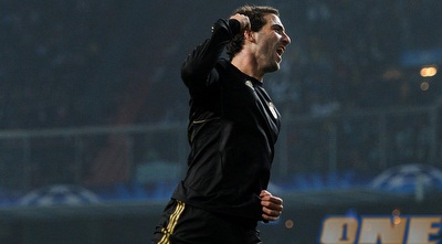 היגוואין חוגג את השני של ריאל (GettyImages) היגוואין חוגג את השני של ריאל (GettyImages)