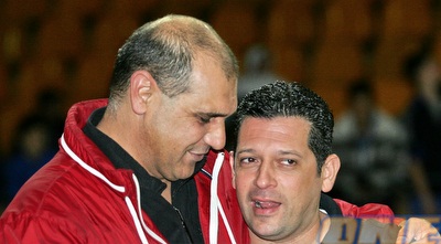 סער פרנקל ודודי פלח. בהפועל ראשל&qout;צ רוצים לשחק (דוד פליגל, אתר האיגוד)