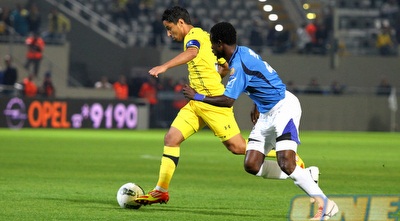 ברק יצחקי. פעולה אחת מתוך כמה של יצחקי בדקות הראשונות (שי לוי)