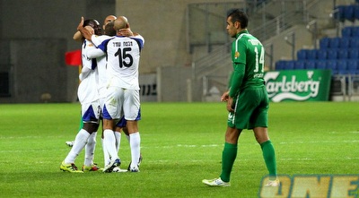 גם האחרונה בטבלה חגגה על חשבון האלופה (שי לוי)