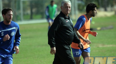 פייגנבוים, סופר ופסר באימון.  (ליאור טימור)