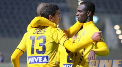 דאבור חוגג עם קונאטה את השער מול ראשון (משה חרמון)