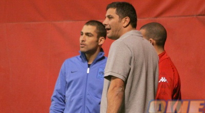 איתי שכטר ודורון אוסידון באימון הערב (דרור רוזנפלד) איתי שכטר ודורון אוסידון באימון הערב (דרור רוזנפלד)