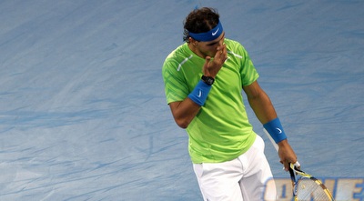 נדאל באבו דאבי. זה רק נראה כאילו הוא מעשן (רויטרס) נדאל באבו דאבי. זה רק נראה כאילו הוא מעשן (רויטרס)