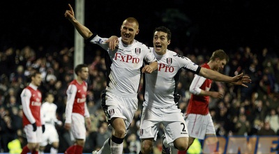 סטיב סידוול חוגג את שער השוויון (רויטרס)