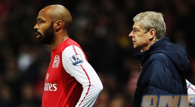 הנרי ליד ונגר. ארסנל תקווה להשיג שער חוץ (GettyImages)