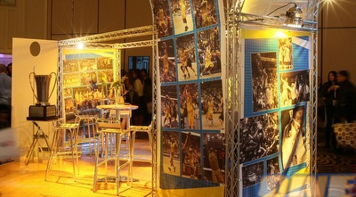 הביתן של מכבי בכנס השיווק השנתי (האתר הרשמי של מכבי ת&qout;א) הביתן של מכבי בכנס השיווק השנתי (האתר הרשמי של מכבי ת&qout;א)