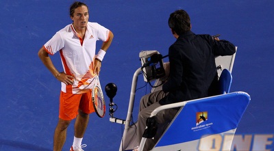 דולגופולוב מתלונן על השיפוט (GettyImages)