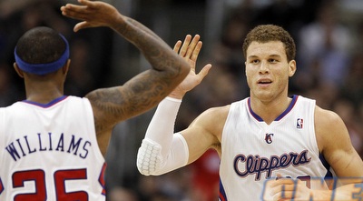 בלייק גריפין ומו וויליאמס חוגגים (רויטרס) בלייק גריפין ומו וויליאמס חוגגים (רויטרס)