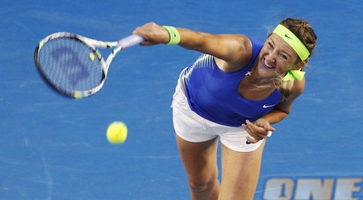 ויקטוריה אזרנקה מלאת ביטחוןמול שראפובה (רויטרס)