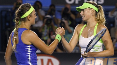 שראפובה ואזרנקה. נפרדו בפרגונים הדדיים (רויטרס)