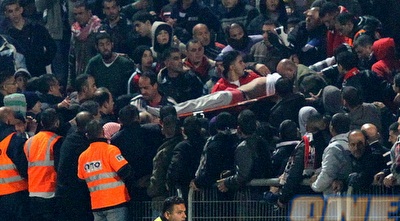 אוהד סכנין מוצא באלונקה (שי לוי)