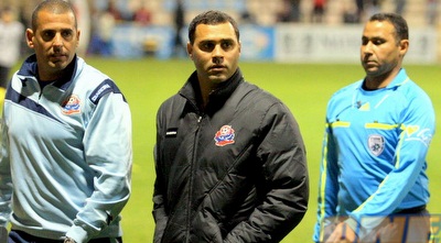 בנין ובן מרגי. המאמן לא אהב את ההודעה של קלהאר (משה חרמון) בנין ובן מרגי. המאמן לא אהב את ההודעה של קלהאר (משה חרמון)