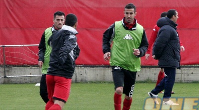 אנטבי עם מהראן ללה באימון (דרור רוזנפלד)