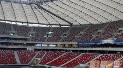 האצטדיון בוורשה שבו ייערך משחק הפתיחה (רויטרס)