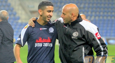 מרוואן קבהא מאושר בסיום המשחק (יניב גונן)