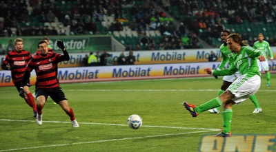 פטר יירצ´ק חוגג את אחד משני שעריו (GettyImages) פטר יירצ´ק חוגג את אחד משני שעריו (GettyImages)